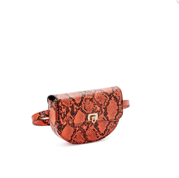 Scoop NYC Handbags - Faux Snake Print Belt Bag